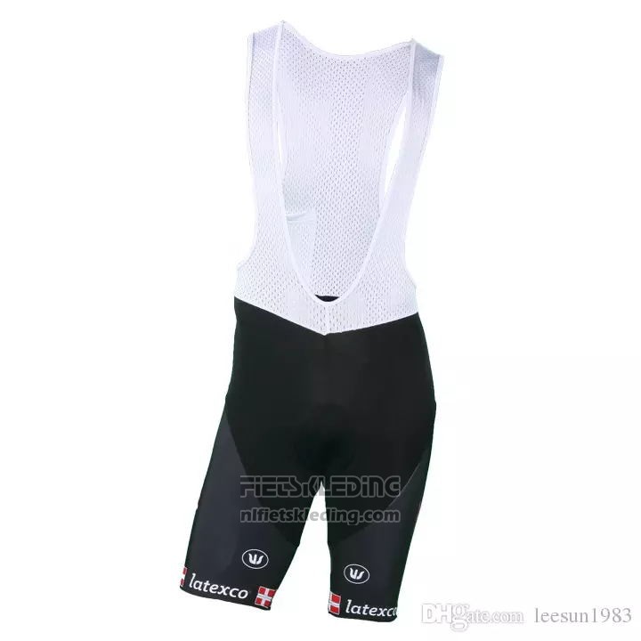 2018 2019 Fietskleding Quick Step Floors Kampioen Denemarken Korte Mouwen en Koersbroek